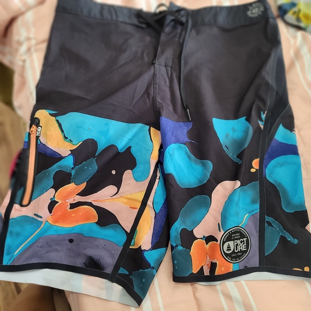 Mens PICTURE board shorts Ride for the future 4 way stretch swim 32 Small - Picture 11 of 11
